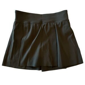 Spanx Get Moving Contour Rib Front Slit Performance Athletic Skort Black XL